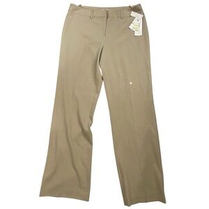 Atelier Luxe Boutique Women's Stretch Dress‎ Pants 21073 Tan Sz 14 New